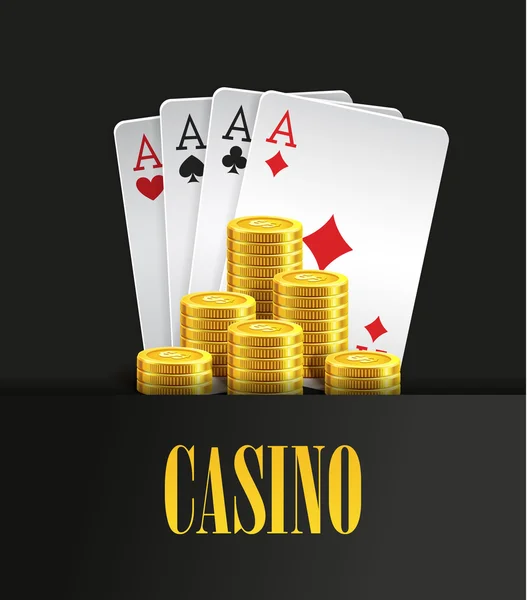 Modèle d'affiche de casino — Image vectorielle