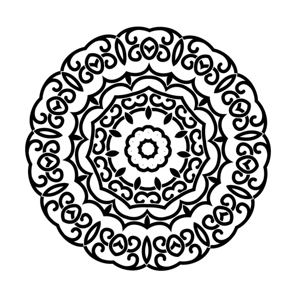 Kreisförmiges Ornamentdesign — Stockvektor
