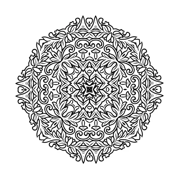 Mandala kruhový ornament — Stockový vektor