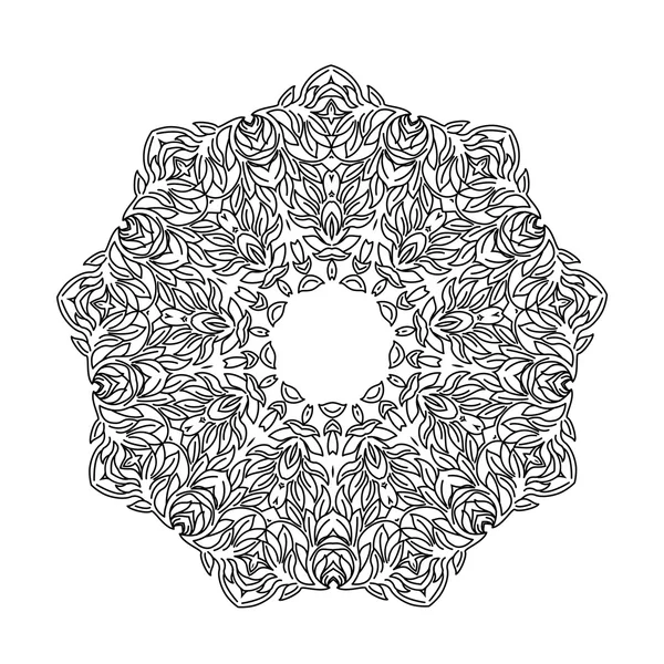 Mandala kruhový ornament — Stockový vektor