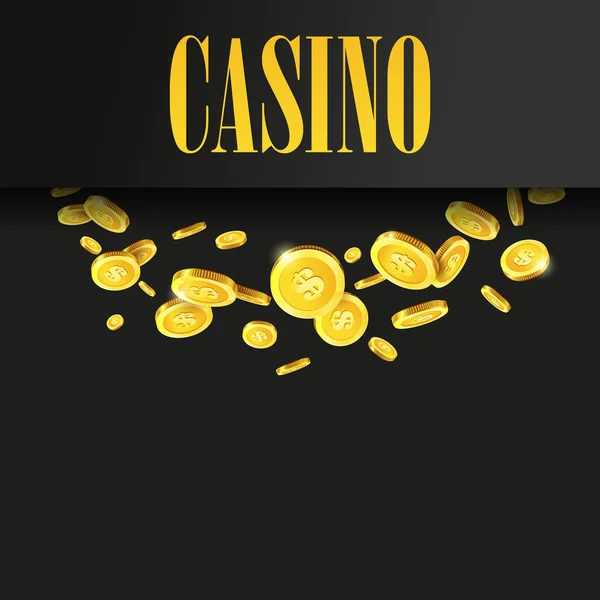 Modelo de pôster Casino — Vetor de Stock