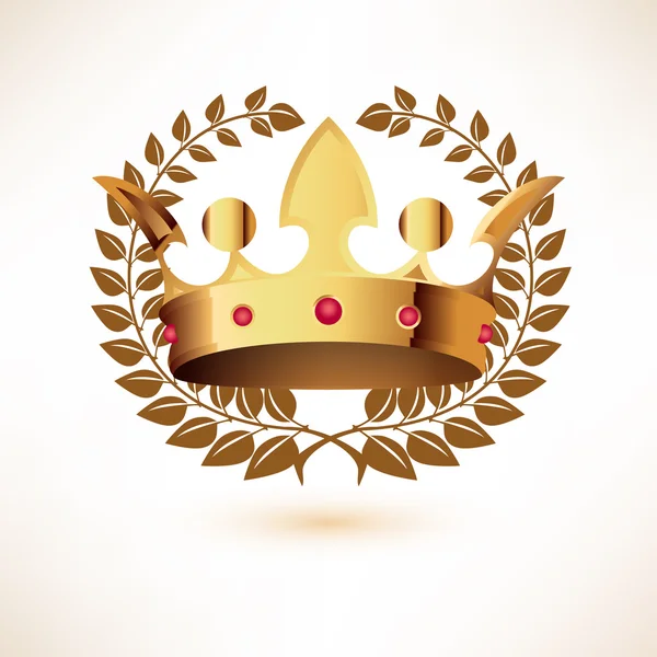 Золотий Королівська Корона — стоковий вектор