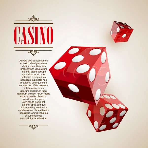 Plantilla de póster de Casino — Archivo Imágenes Vectoriales