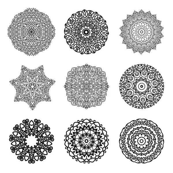 Mandala ornamento circular — Vector de stock