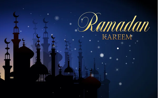 Ramadan Kareem islamischer Hintergrund — Stockvektor
