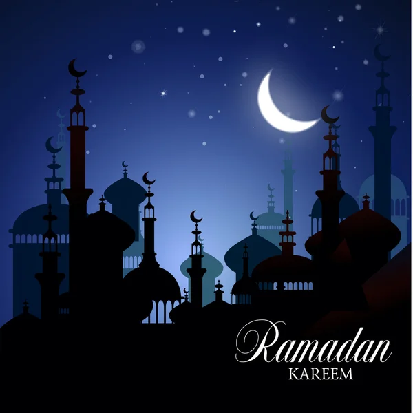 Ramadan Kareem Islamsk bakgrunn – stockvektor