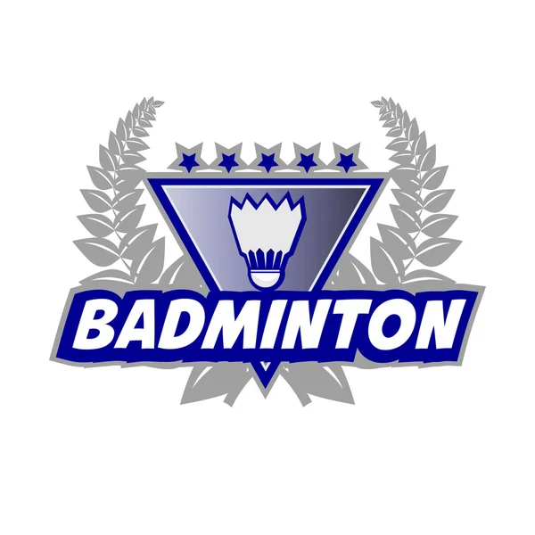 Logo del torneo Badminton — Vettoriale Stock