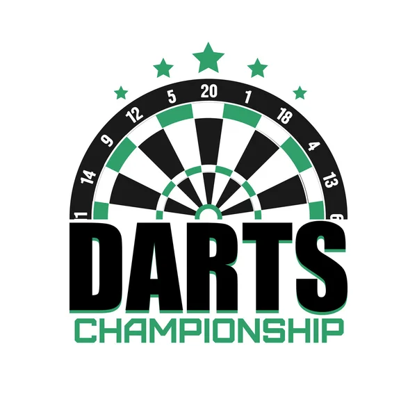 Darts sporting symbols — Stock Vector