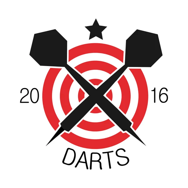 Darts, sport-szimbólumok — Stock Vector