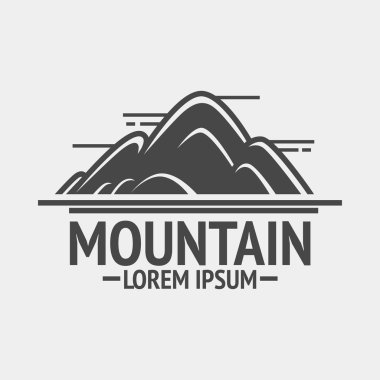 Dağ keşif vintage logo 