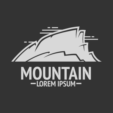 Dağ keşif vintage logo 