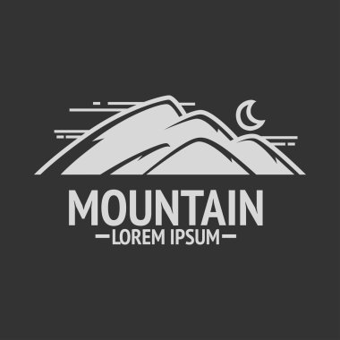 Dağ keşif vintage logo 