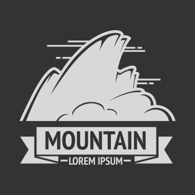 Dağ keşif vintage logo 