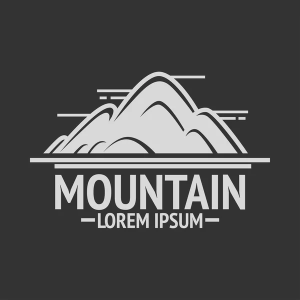 Βουνό Εξερεύνηση εκλεκτής ποιότητας λογότυπο — Διανυσματικό Αρχείο