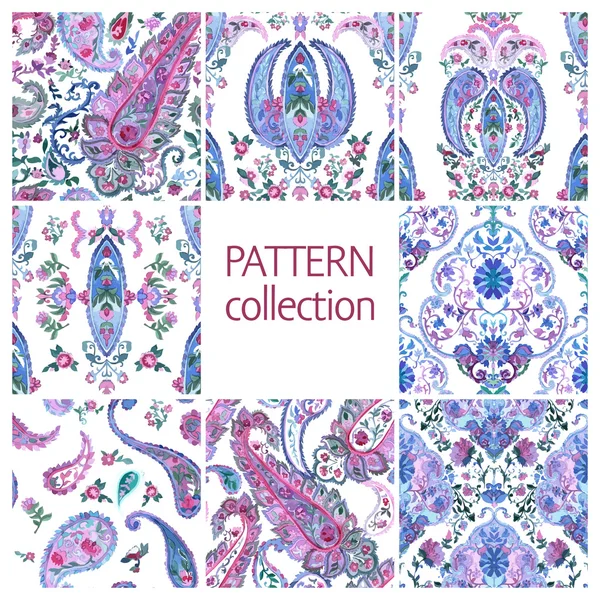 Turkish persian seamless pattern set . — стоковый вектор