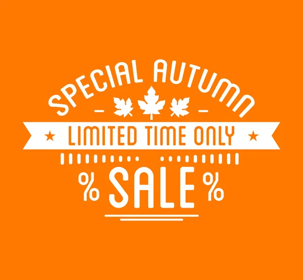 Vente d'automne Logotype — Image vectorielle