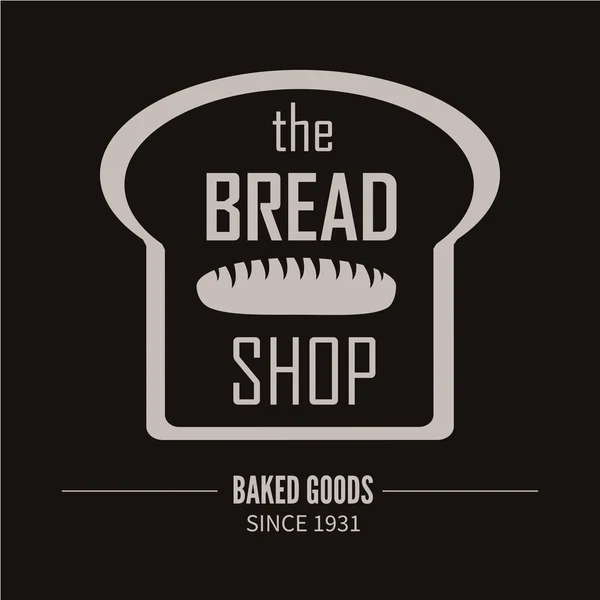 Хлібобулочний або розведений магазинний логотип — стоковий вектор