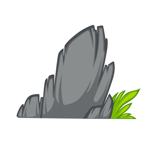 Pedra de rocha desenho animado estilo plano . —  Vetores de Stock
