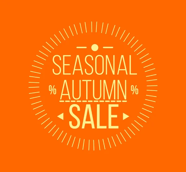 Vente d'automne Logotype — Image vectorielle