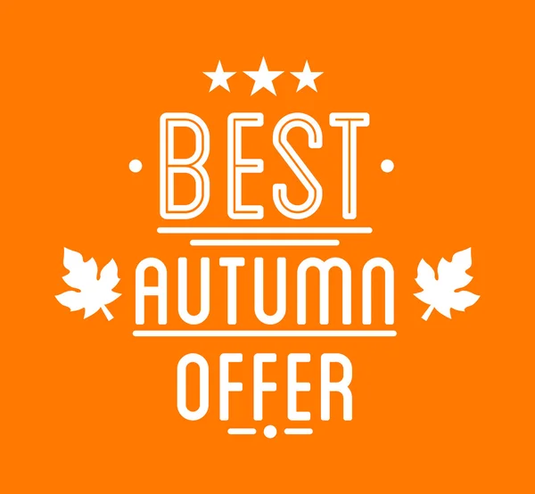 Vente d'automne Logotypet — Image vectorielle