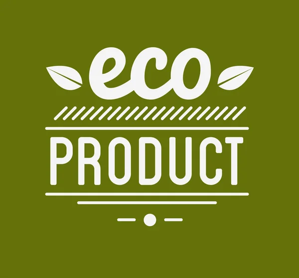 Etykieta produktu ekologicznego — Wektor stockowy