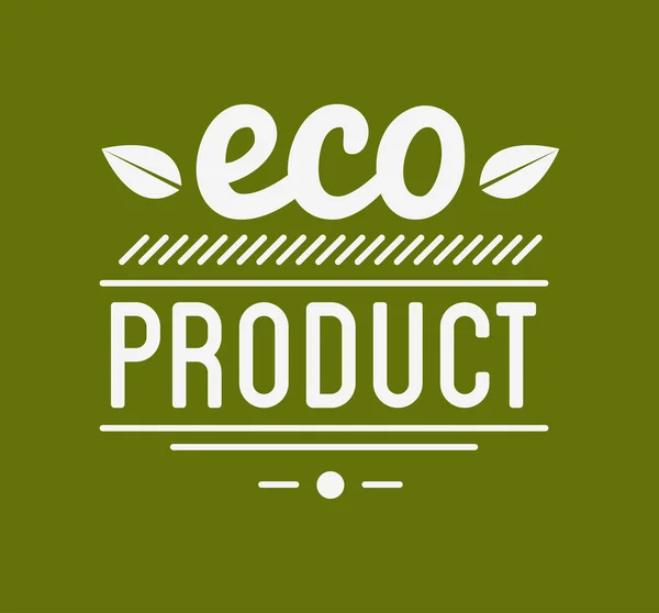 Etiqueta del producto ecológico — Vector de stock