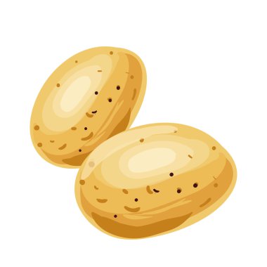 Olgun karikatür patates