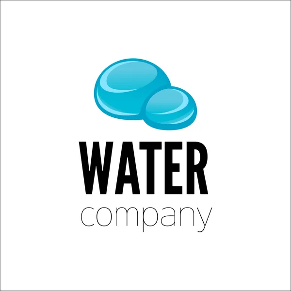 Logo de gotas de agua — Vector de stock