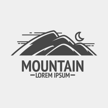 Dağlar keşif vintage logo