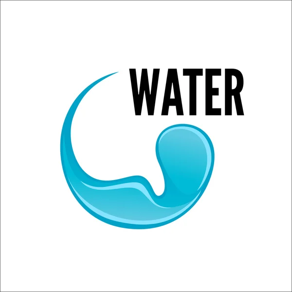 Ontwerp waterdruppel logo. — Stockvector