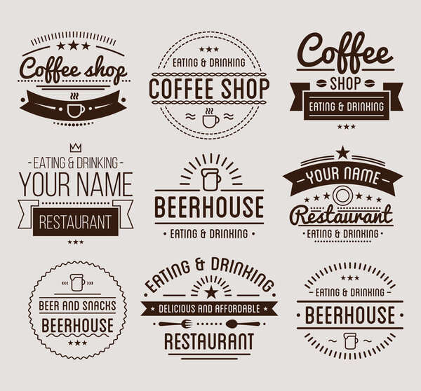 Coffee shop template. 