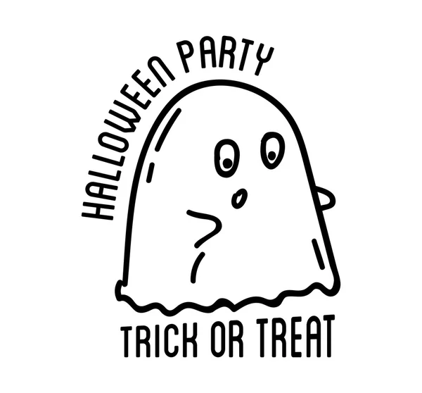 Joyeux logo Halloween — Image vectorielle