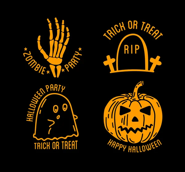 Happy Halloween design collection — Stock vektor