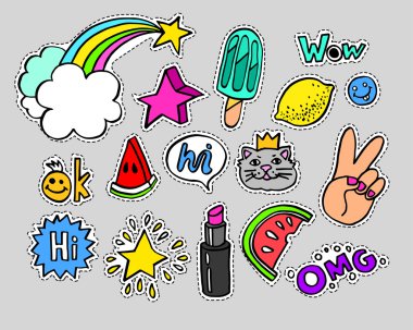  Stikers konuşma balonları ile