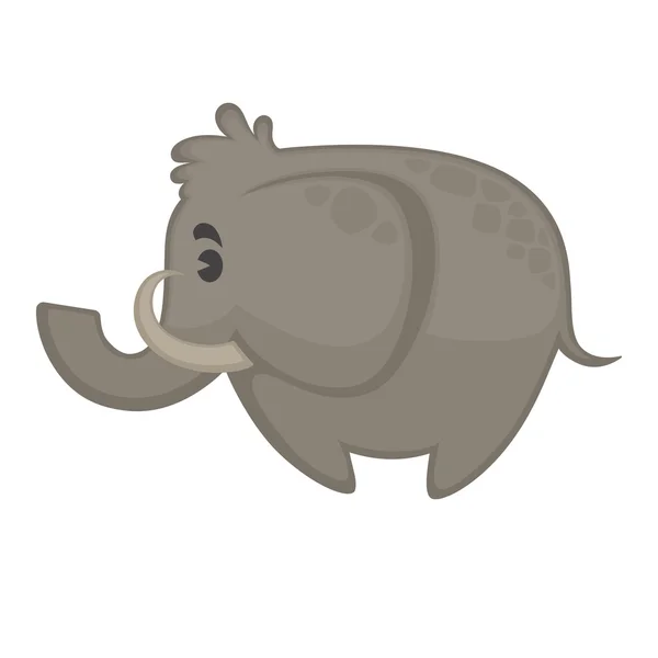 Милый мультяшный слон . — стоковый вектор