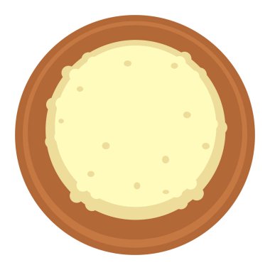 Çin ve Japonya 'nın geleneksel yemekleri, kasede servis edilen basit yiyecekler. Haşlanmış pirinç ile izole edilmiş tabak ikonu. Evde ya da restoranda yemek ve yemek yemek. Vejetaryenler ve vejetaryenler için menü. Düz biçimli vektör