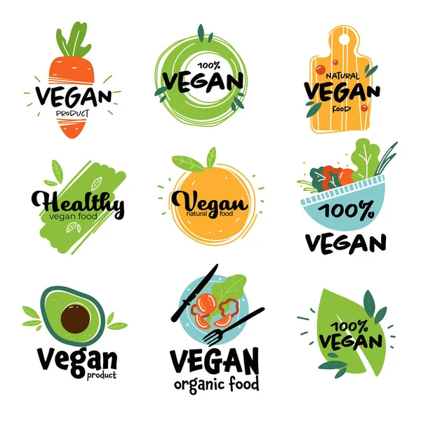 Eating Healthy Food Dieting Nutrition Vegan Vegetarian Menu Dishes Fruits — Stock Vector