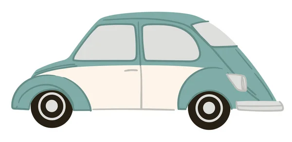 Маленький Старовинний Автомобіль Маленькими Дверима Окулярами Ізольована Модель Автомобіля Минулі — стоковий вектор