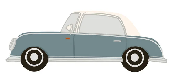 Old Fashioned Automobile Isolated Icon Transport Classic Look Powerful Model — Stock Vector