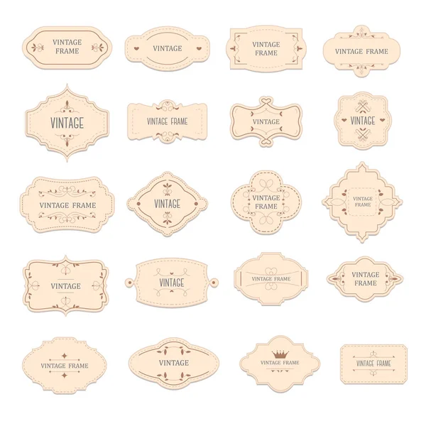 Vintage frames en labels met inscripties vector — Stockvector