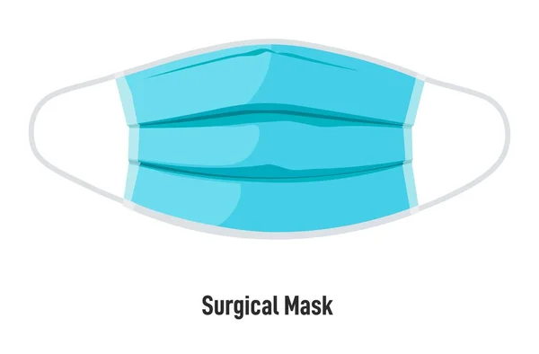 Cerrahi maske salgın koronadan koruyor. — Stok Vektör