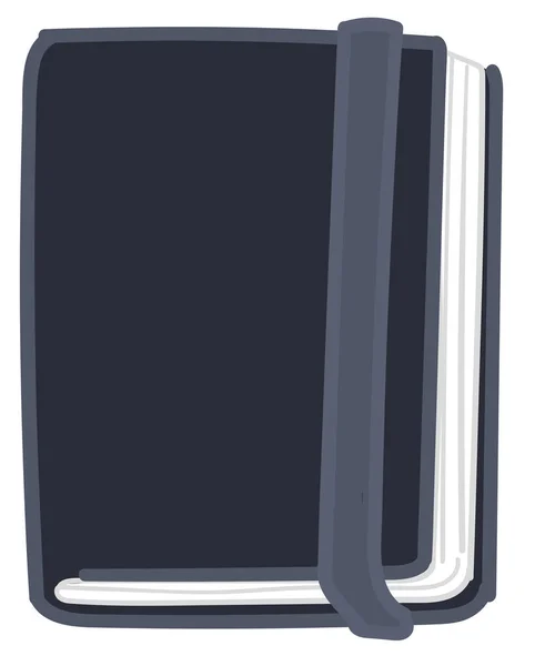 Cuaderno o diario con el vector de cubierta de cuero — Vector de stock