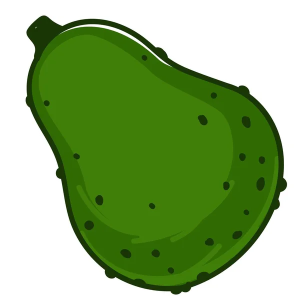 Peral de aguacate vegetal maduro con cáscara de fruta exótica — Vector de stock