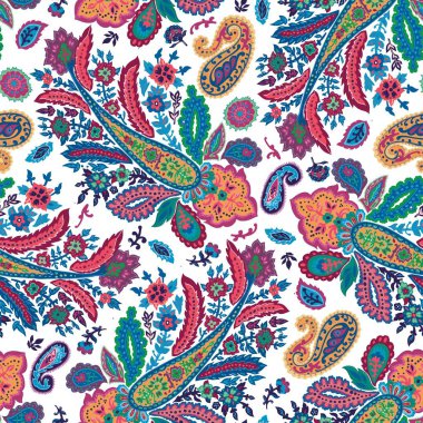 Tuhaf çiçek deseni, soyut çiçekler ve yapraklar.