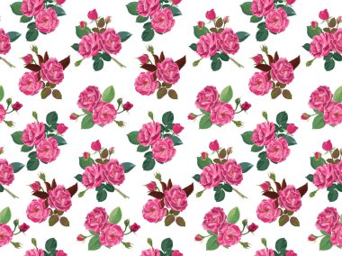 Çiçek desenli güller ya da şakayıklar