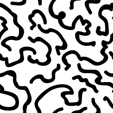 Leopar kürkü desenli monokrom dikişsiz desen