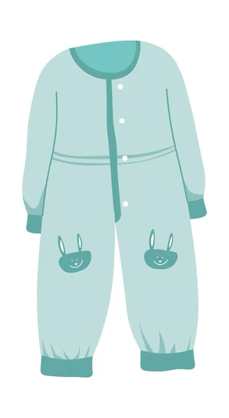Stilvolle Und Modische Kinderkleidung Isoliertes Modell Eines Kinderkostüms Mit Knöpfen — Stockvektor