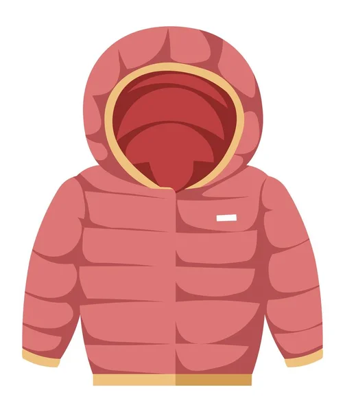 Vêtements Pour Enfants Pour Saison Hivernale Froid Parka Isolé Pour — Image vectorielle