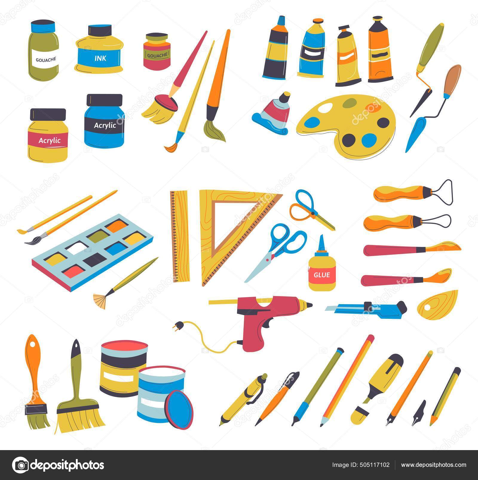 Drawing Supplies - Kits, Utensils & Materials