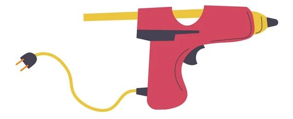 Gluegun avec bâton sec, outil pour les leçons scolaires — Image vectorielle